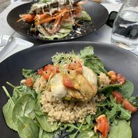 Avo with cashew sauce 😩😩😩 at Simply Raw Bakery and Bistro in Vienna