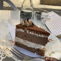 This coffee chocolate cheesecake 😩😩😩😩😩 at Simply Raw Bakery and Bistro in Vienna