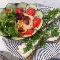 First plate at Simply Raw Bakery and Bistro in Vienna