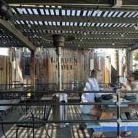 Outside seating   at Nate's Garden Grill in San Diego