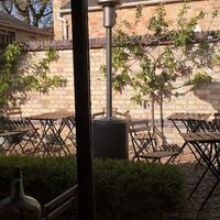 Garden seating at Grain Culture in Ely