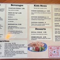 Menu  at Social Taco in East Peoria