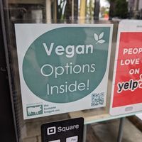 Vegan options inside at Dark Horse Coffee Roasters in San Diego