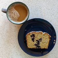 Shoofly Bakery blueberry pastry at Pieper Cafe in Portland