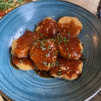 Plant-based Nuggets with Korean BBQ Sauce  at Pippin in Maidstone