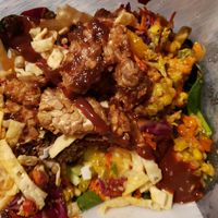Teriyaki Tempeh Salad at Pangea in Ashland