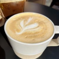 Caramel corn latte  at Exquisite Creatures Coffee in Portland