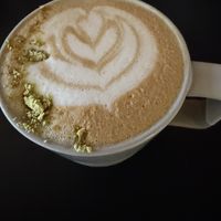  PISTACHIO MEADOW LATTE
Pistachio & Lavender Syrups, Oat Milk.
topped with Pistachio Dust… so delicious   at Exquisite Creatures Coffee in Portland