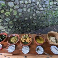 The spread all displayed at Anandinii Organic Garden & Kitchen in Sidemen