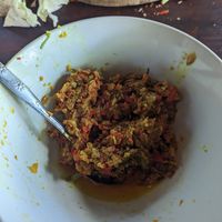 The Balinese spice mix that was used in all dishes at Anandinii Organic Garden & Kitchen in Sidemen