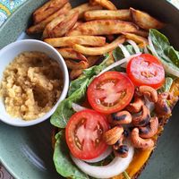 Topped toast at Anandinii Organic Garden & Kitchen in Sidemen