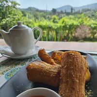 Crispy Cassava at Anandinii Organic Garden & Kitchen in Sidemen
