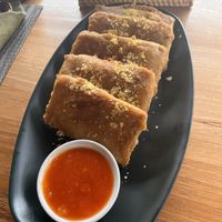 Crispy tempeh  at Anandinii Organic Garden & Kitchen in Sidemen