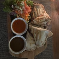 Red bean quesadilla   at Anandinii Organic Garden & Kitchen in Sidemen