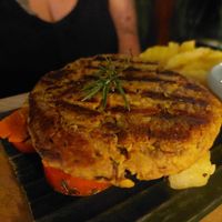 Tempeh Steak  at Anandinii Organic Garden & Kitchen in Sidemen