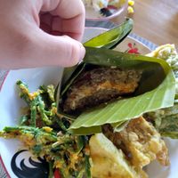 Steamed tofu at Anandinii Organic Garden & Kitchen in Sidemen