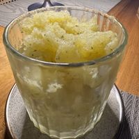 Pineapple and Mint Granita. I LOVED this - so refreshing   at Anandinii Organic Garden & Kitchen in Sidemen