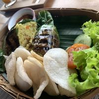 mushroom rice   at Anandinii Organic Garden & Kitchen in Sidemen