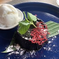 choco lava cake   at Anandinii Organic Garden & Kitchen in Sidemen