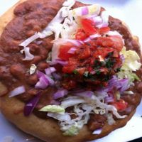 Vegan Navajo taco at Black Sheep Cafe in Provo