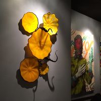 Native-American themed art at Black Sheep Cafe in Provo