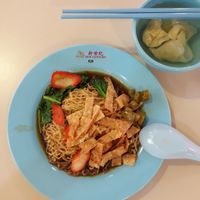 Wanton mee at Xie Bi An Vegetarian 谢必安素食 in East Singapore