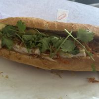 Vegan sandwich  at Obanhmi Factory Shop in Surrey