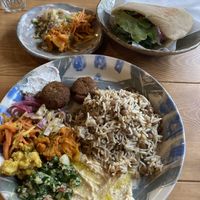 Veggy plate and falafel sandwich   at KAZRO DELI KAMAKURA in Kamakura