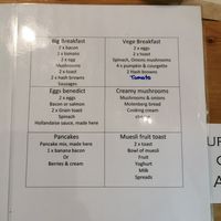 The vege breakfast can be vegan without the eggs at Rivers Cafe in Murchison