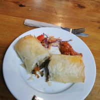 Vegan filo at Rivers Cafe in Murchison
