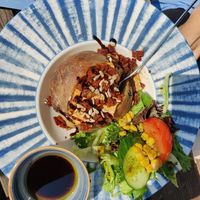 Baked potato at Mocca Café in Malmo