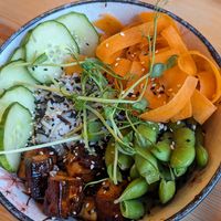 Tofu bowl at Weranda Caffe in Poznan