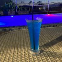 Blue Lagoon cocktail - great prices. They have a deal for 5 cocktails = 220,000 IDR (approx $22 AUD)  at Soley Bar in Kuta