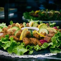 Cig köfte at Oses Cig Köfte - Praterstern in Vienna