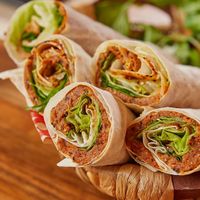 Cig köfte wrap at Oses Cig Köfte - Praterstern in Vienna