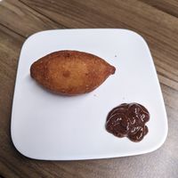 Fried bulgur ball at Oses Cig Köfte - Praterstern in Vienna