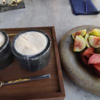 Sorbet and fruit at Alee in Amman