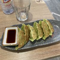 Vegan gyoza  at Buga Ramen in Sevilla