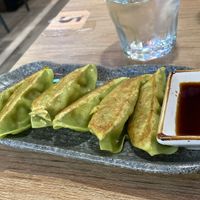 Vegan gyoza  at Buga Ramen in Sevilla