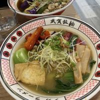 Vegan ramen with tofu and veg  at Buga Ramen in Sevilla