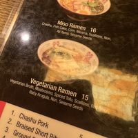Ramen in the menu  at Kaliubon Ramen in West Hartford