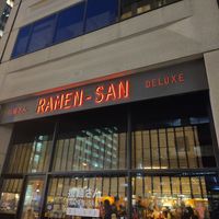 Outside at Ramen-San Deluxe in Chicago