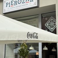 Indoor and outdoor seating  at Pierożak Pierogarnia  in Poznan