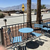 Outdoor and indoor seating    at Lizzy's Premium Frozen Yogurt in Desert Hot Springs