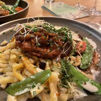 Röstzwiebelbraten mit Spätzle  at Virtshaus in Ulm