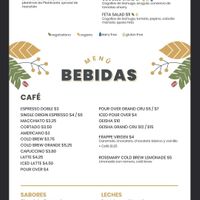 Menu Part 2 at Cafe Unido - Via Argentina in Panama City