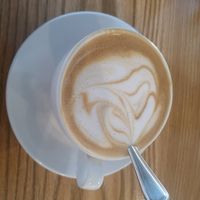 Cappuccino with plant milk at Cafe Unido - Via Argentina in Panama City