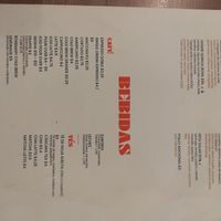 Salad and Drinks Menu at Cafe Unido - Via Argentina in Panama City