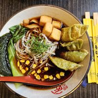 Vegan Shoyu Gyoza Ramen at Takumi 4th in Dusseldorf