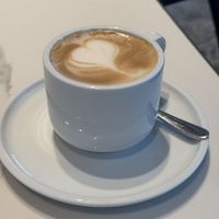 Vanilla oat milk latte (coffee included with buffet)  at Epicurean in Barangaroo